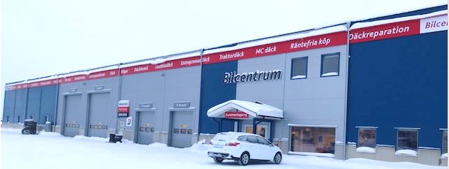 Bilcentrum i Kiruna har Frendix Däcklager